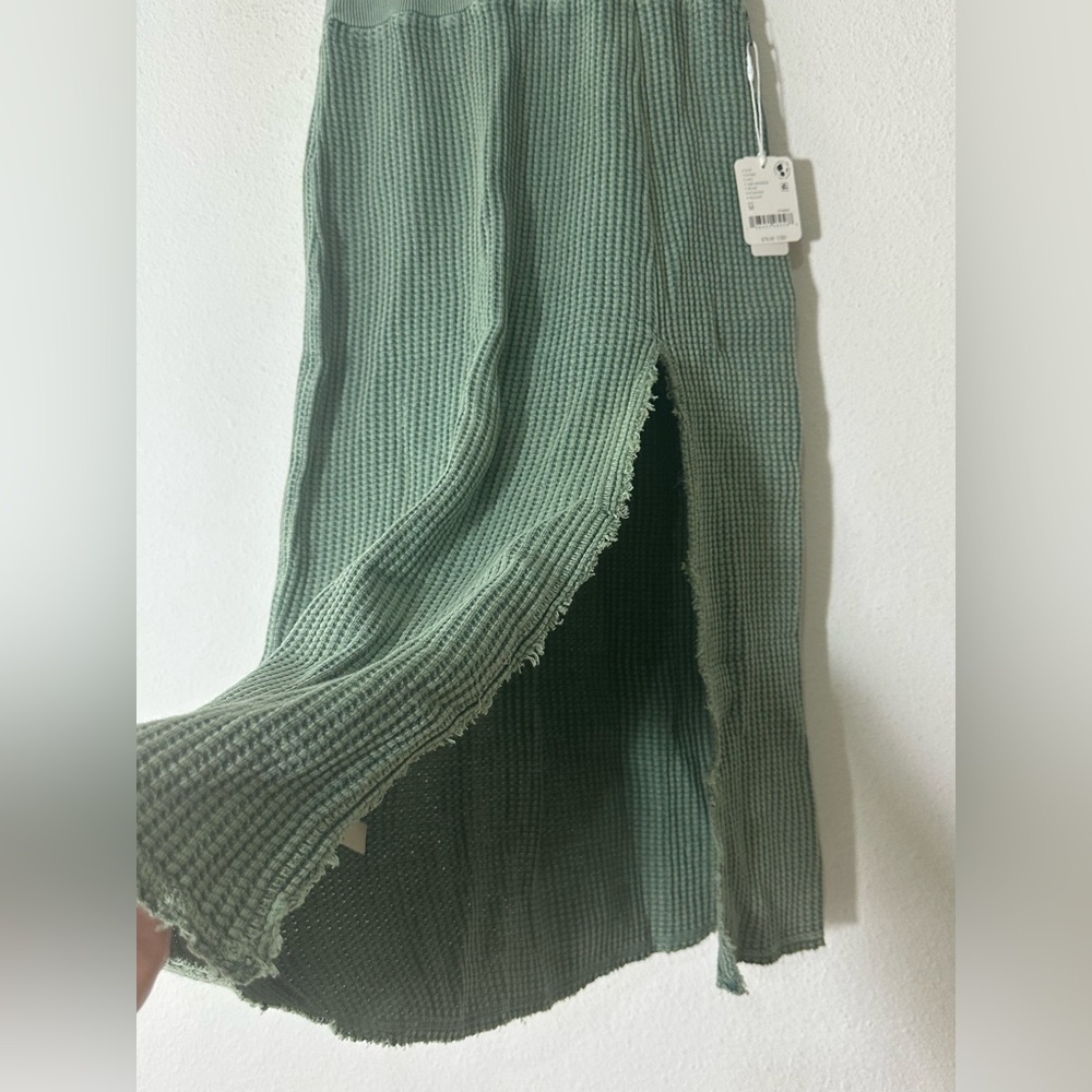 Free People One Pari Midi Skirt in Aquamarine size Medium NWT - Picture 10 of 14